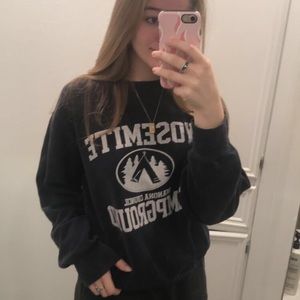 Yosemite Sweatshirt Brandy Melville Navy blue